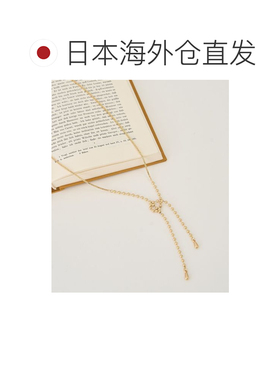 日本直邮earth music&ecology 女士 编织吊坠 细链x珠链设计 金银