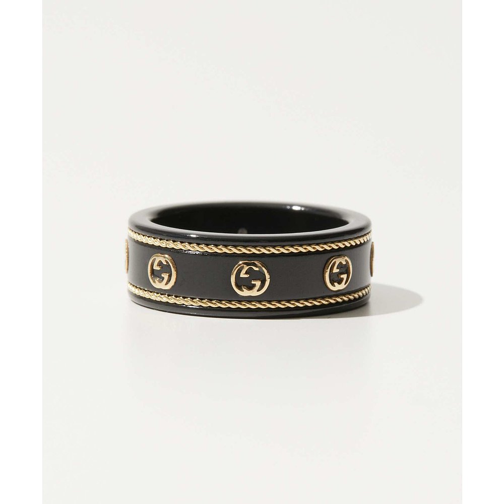 グッチ GUCCI 606826 I0H11 リング ICON RING IN YELLOW GOLD AN - 图0