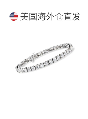 自营Ross-Simons 14 克拉黄金钻石网球手链 - 8 英寸 美国奥莱直