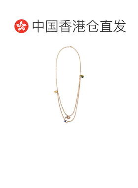 香港直邮BURBERRY 女士项链 81120261 AW2025 金色 吊饰双层项链