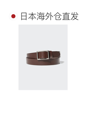 日本直邮UNIQLO 意大利皮革无孔腰带 优衣库[30559389]皮带