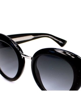 GUCCI 女士眼镜 GG3808Y6C AW2024 黑色 黑色圆框太阳镜