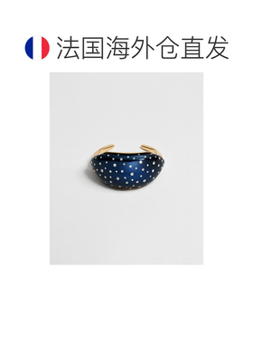 自营欧洲直邮Dior迪奥 Rocks女士金色/午夜蓝漆面水晶手镯