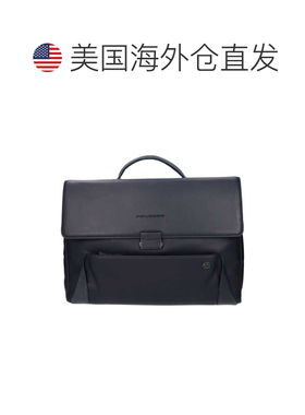 自营Piquadro Leather Business And Laptop Men's Bag - blue 美
