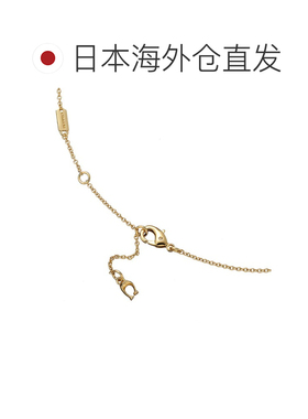 日本直邮COACH 女士项链 571532GLD100 金色 简约精致纤细 优雅高