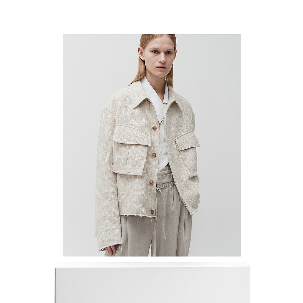 韩国直邮COOR 夹克外套 CXC2JK14K-ECR休闲潮流穿搭 高级感正品 - 图3