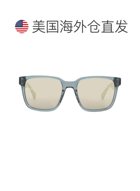 自营John Varvatos Bronze Mirror Square Ladies Sunglasses SJV