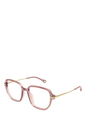 CHLOÉ 女士眼镜 CH0218OA003 AW2025 棕色 几何框平光镜