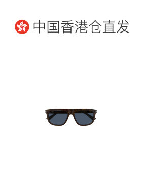 香港直邮GUCCI 男士眼镜 GG1726S002 AW2024 蓝色 几何框太阳眼镜