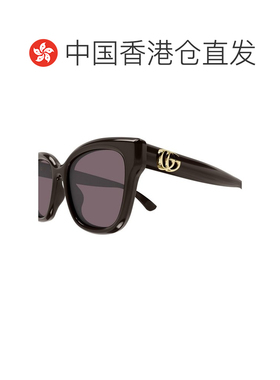 香港直邮GUCCI 女士眼镜 GG1830SK004 SS2026 黑色 几何框太阳镜