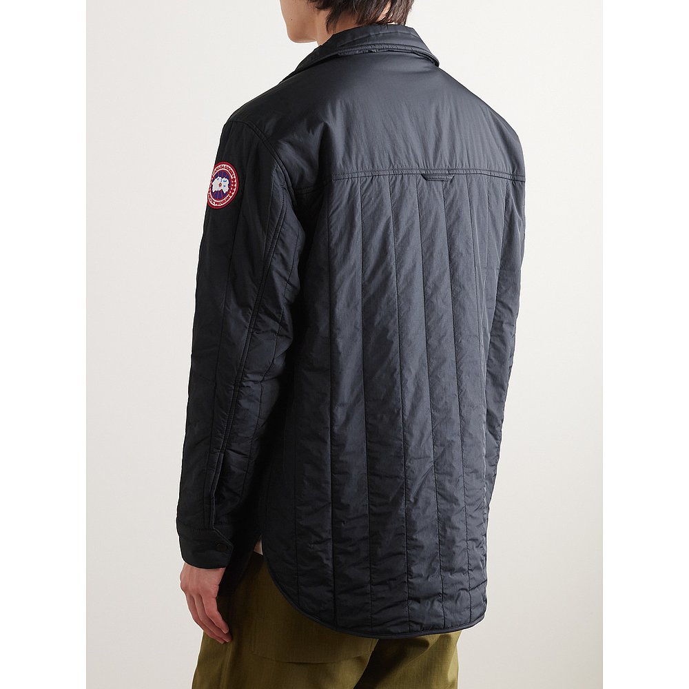 潮奢 Canada Goose 加拿大鹅 男士HyBridge Shell 绗缝衬衫式夹克 - 图2