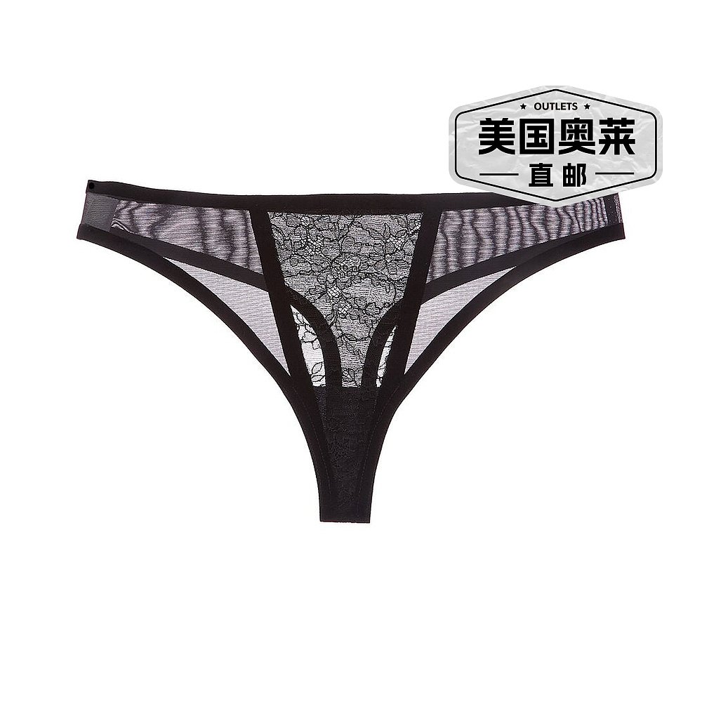 自营Wolford Bonded To Leavers Thong - black 美国奥莱直发 - 图0