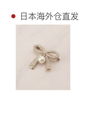 日本直邮Reflect 女装 珍珠风格蝴蝶结胸针 10107【付后1h可退】