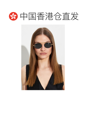 1h可退 香港直邮VERSACE 女士太阳镜 0VE22950100287 CO 金色 Sun