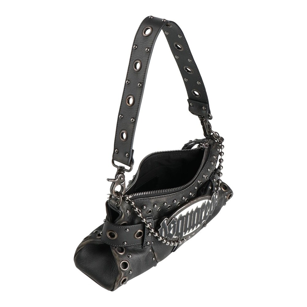 潮奢 Dsquared2 二次方 女士 手袋 black黑色 舒适时尚斜挎包,淘宝优惠券,粉丝福利购,淘宝优惠卷