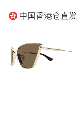 1h可退 香港直邮mcqueen 亚历山大 麦昆 女士 猫眼太阳镜 AM0501S