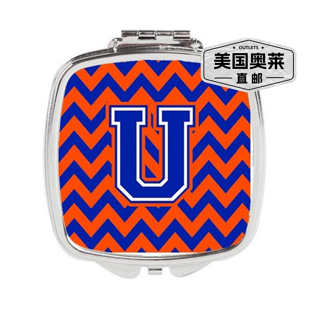 Carolines Treasures CJ1044-USCM Letter U Chevron Orange& Bl-图0