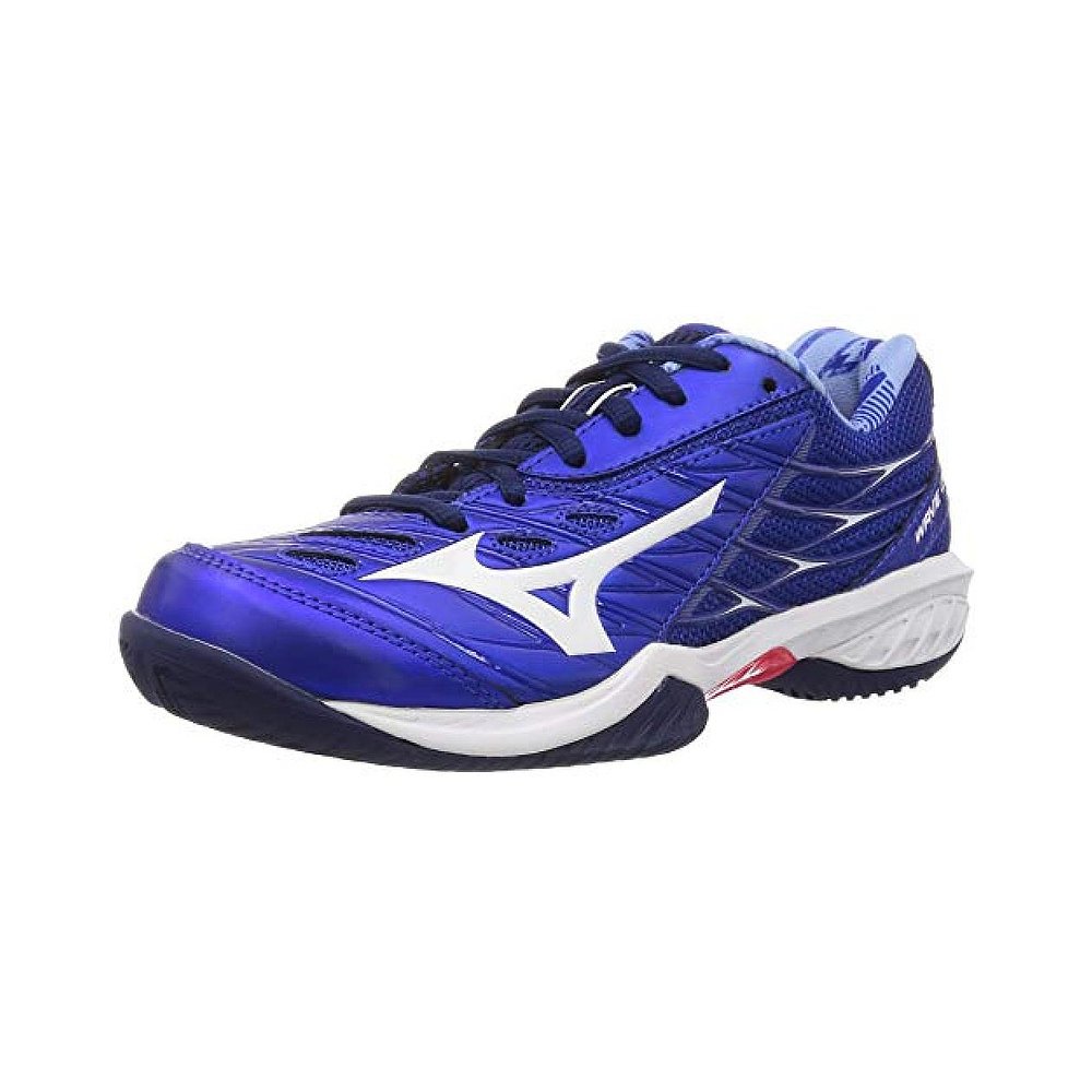 Mizuno美津浓 羽毛球球鞋 蓝色x白色 24.5cm 3E