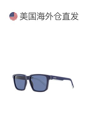 自营Lacoste Men's Rubber Effect Rectangular Sunglasses L999S