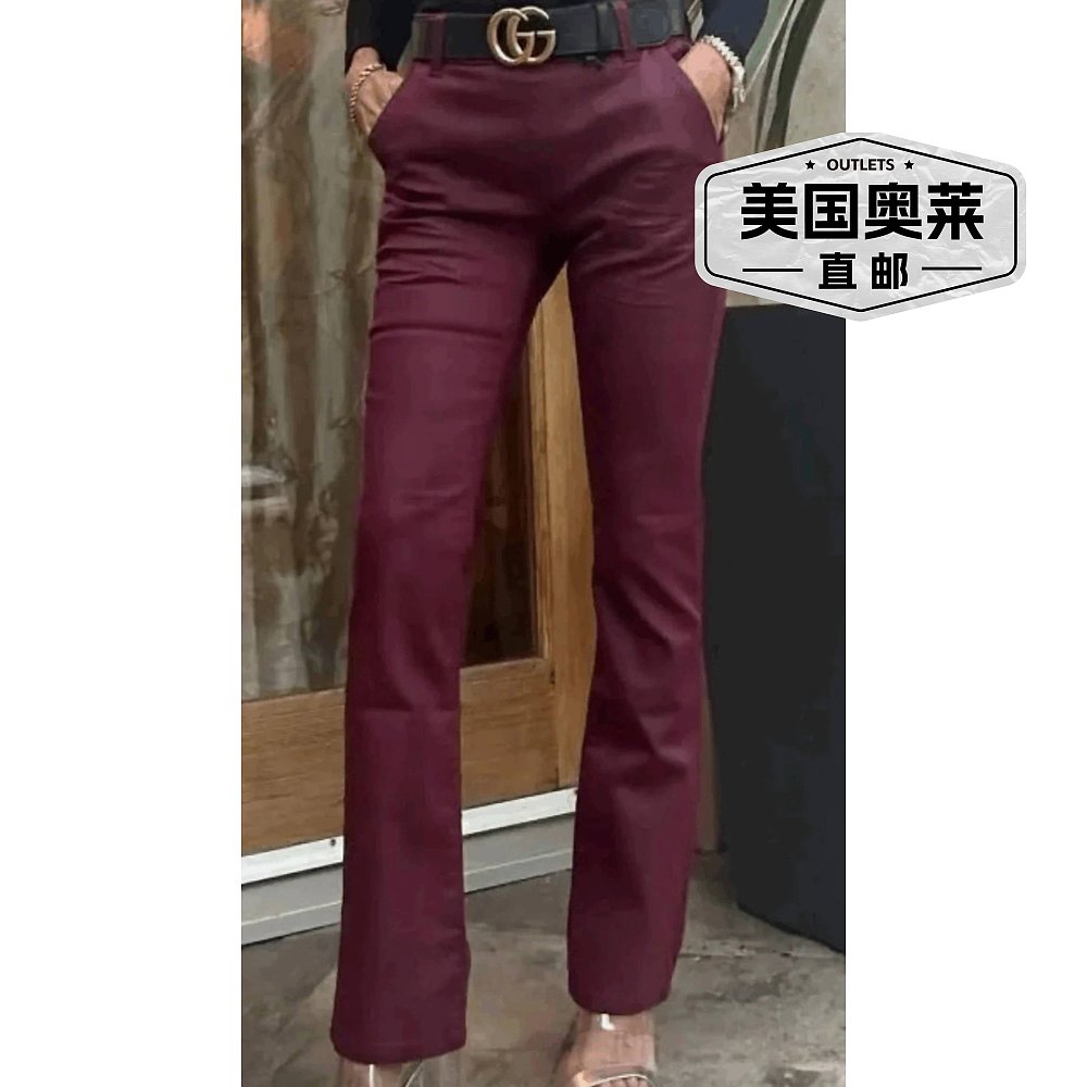 bevy flogNansi Bootleg 裤子 In Merlot Snake - 梅洛蛇 【美国 - 图0