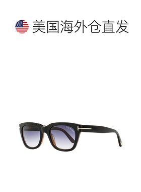 自营 Tom Ford 中性 Snowdon 太阳镜 TF237 05B 黑色/哈瓦那 52