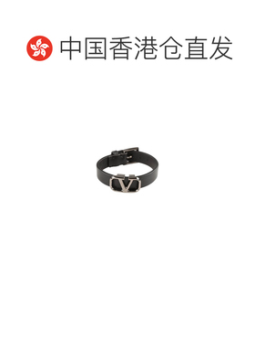 1h可退 香港直邮valentino 华伦天奴 男士 手链 black黑色 舒适时