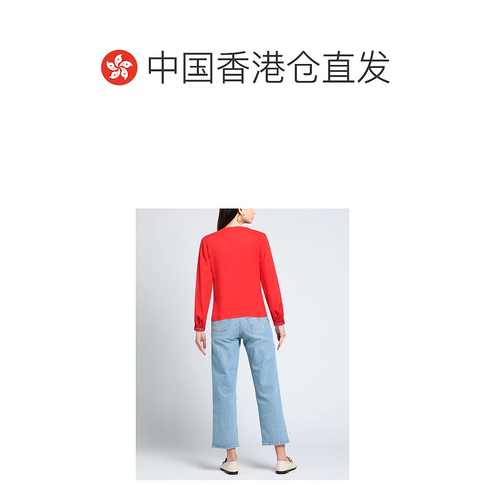 香港直邮潮奢 CLAUDIE PIERLOT 女士 Blouses 蕾丝衬衫 - 图1