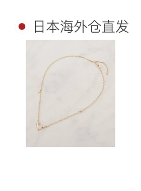 日本直邮手套 grove 渐变心形闪耀项链 粉金005