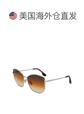 自营Victoria Beckham Metal Women's Sunglasses - gold 美国奥