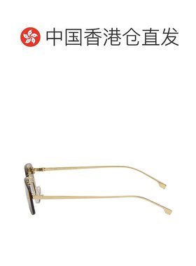 1h可退 香港直邮潮奢 Fendi 芬迪 男士 金色 First Crystal 太阳