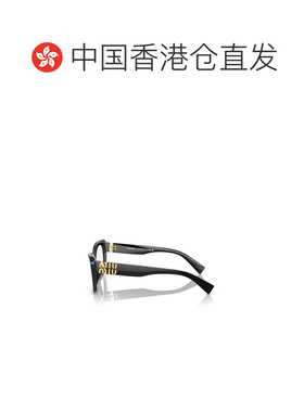 1h可退 香港直邮MIU MIU 女士眼镜 MU05VV1AB1O1 SS2025 黑色 徽