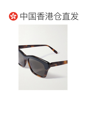 1h可退 香港直邮LOEWE 罗意威 男士 D形框龟甲色醋纤太阳眼镜 LW4