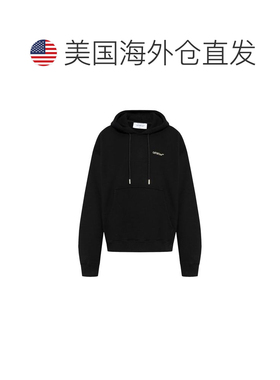 自营off-whiteOff- Cotton Men's Sweatshirt - black 美国奥莱直