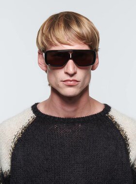 Saint Laurent 圣罗兰 男士 矩形醋纤太阳眼镜 001124