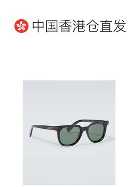 1h可退 香港直邮潮奢 zegna 杰尼亚 男士 方框太阳眼镜 black黑色