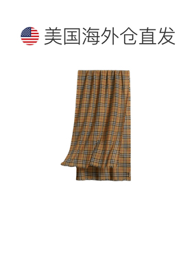 自营Burberry Classic Gauze Vintage Checker Wool Silk Scarf -