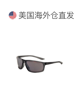自营Nike Men's 66 mm Grey Sunglasses - dark grey 美国奥莱直