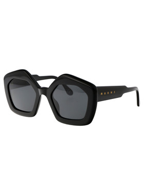 MARNI 男士太阳镜 RQ3BLK AW2025 黑色 Laughing Waters Sunglass