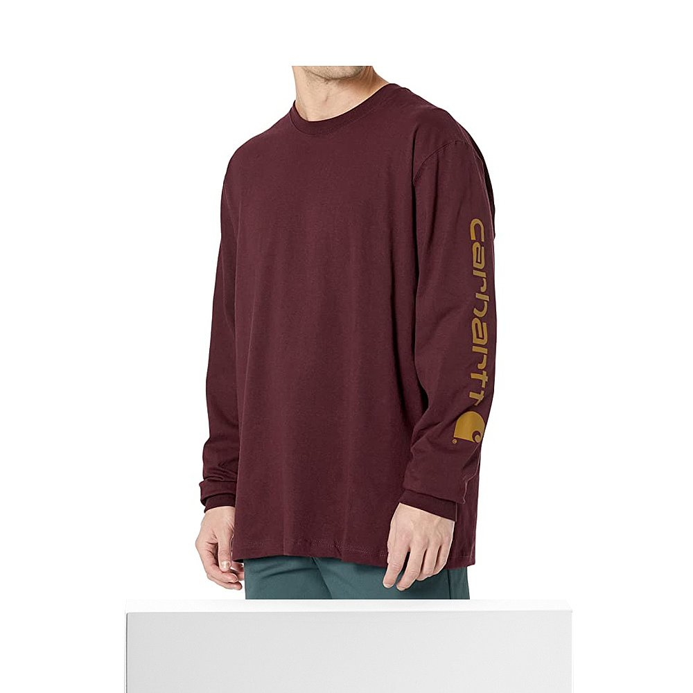 香港直邮潮奢 Carhartt 卡哈特 男士L/S 标志Logo袖子T恤 - 图3