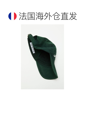 欧洲直邮自营Acne Studios 男女同款深绿色棉质刺绣标志棒球帽