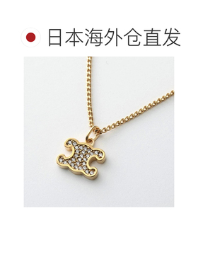 日本直邮CELINE 项链 460GB6BZI.35OR 女士 Triomphe 吊坠 水晶镶