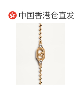 1h可退 香港直邮奢淘 Valentino 椭圆形金属和施华洛世奇®水晶手
