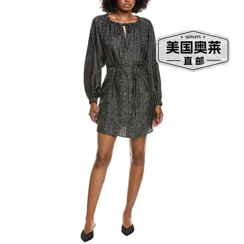 自营Max Mara Utilita Silk Shift Dress - black 美国奥莱直发 - 图0