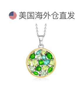 自营Ross-Simons Multi-Gemstone Pendant Necklace in Sterling
