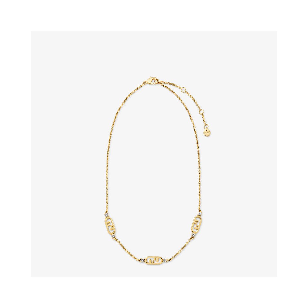 1h可退 欧洲直邮FENDI 芬迪 25秋冬 8AL190ATEPF089U 女士 项链 F - 图0