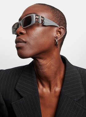 潮奢 Balenciaga 巴黎世家 女士 Dynasty 矩形太阳眼镜 000895