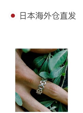 1h可退 日本直邮LIDNM 男士 RIPPLE波纹链条款式戒指 SILVER925 l