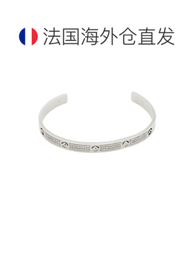 自营1h可退 欧洲直邮Fendi芬迪F Is Fendi系列女士手环玫瑰金色8A