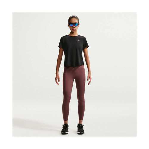 日本直邮Nike 女士 SWFT NVLT BRTHE S/S 短袖上衣 耐克黑色/米色 - 图2