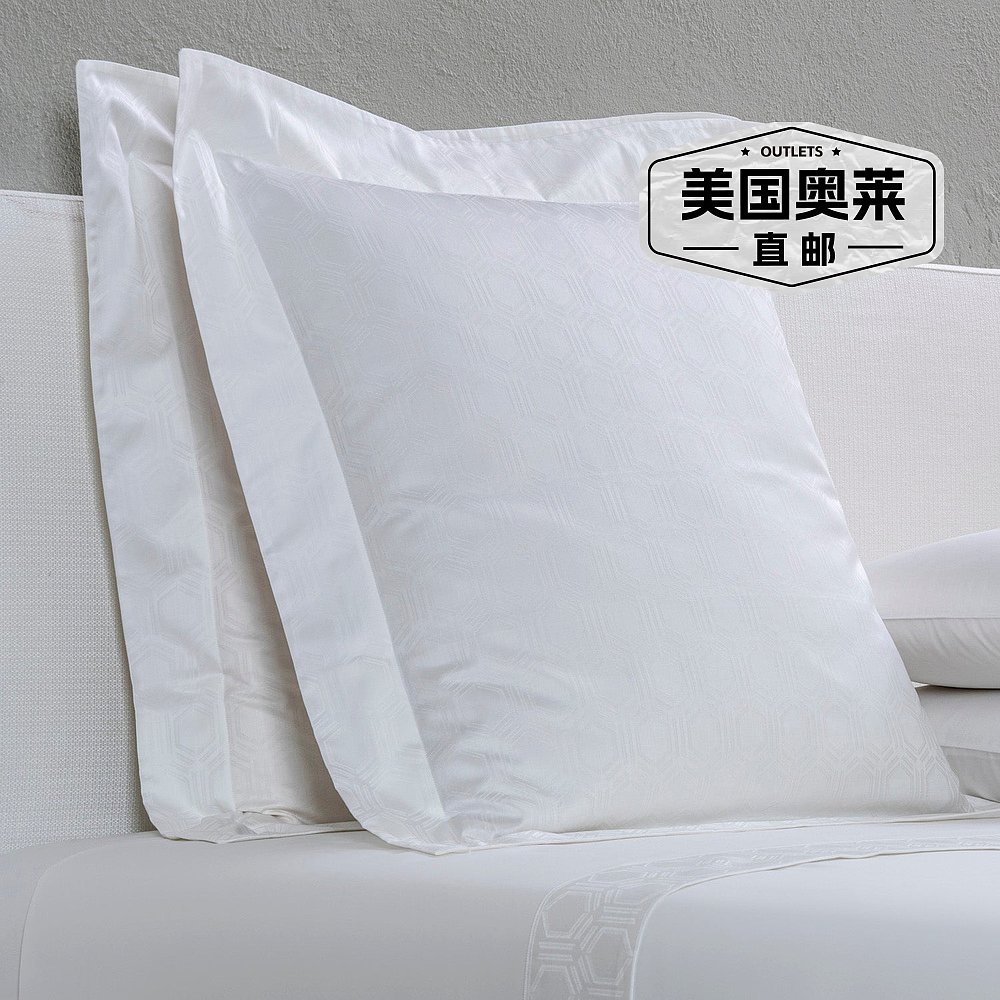 Frette Adorn Euro Sham - 白色 【美国奥莱】直发 - 图0